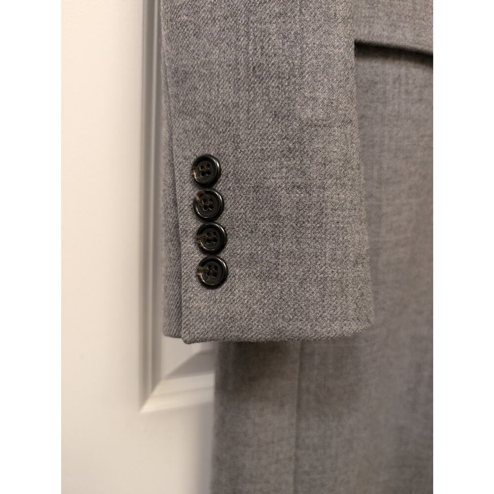 J. Crew Factory Women's Gray Tailored Long Coat - Picture 3 of 6